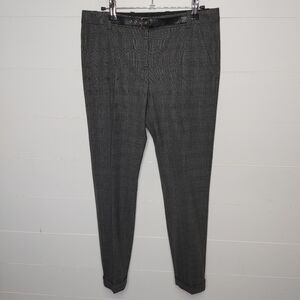 The Kooples plaid wool trousers size 36 (US 25-26)